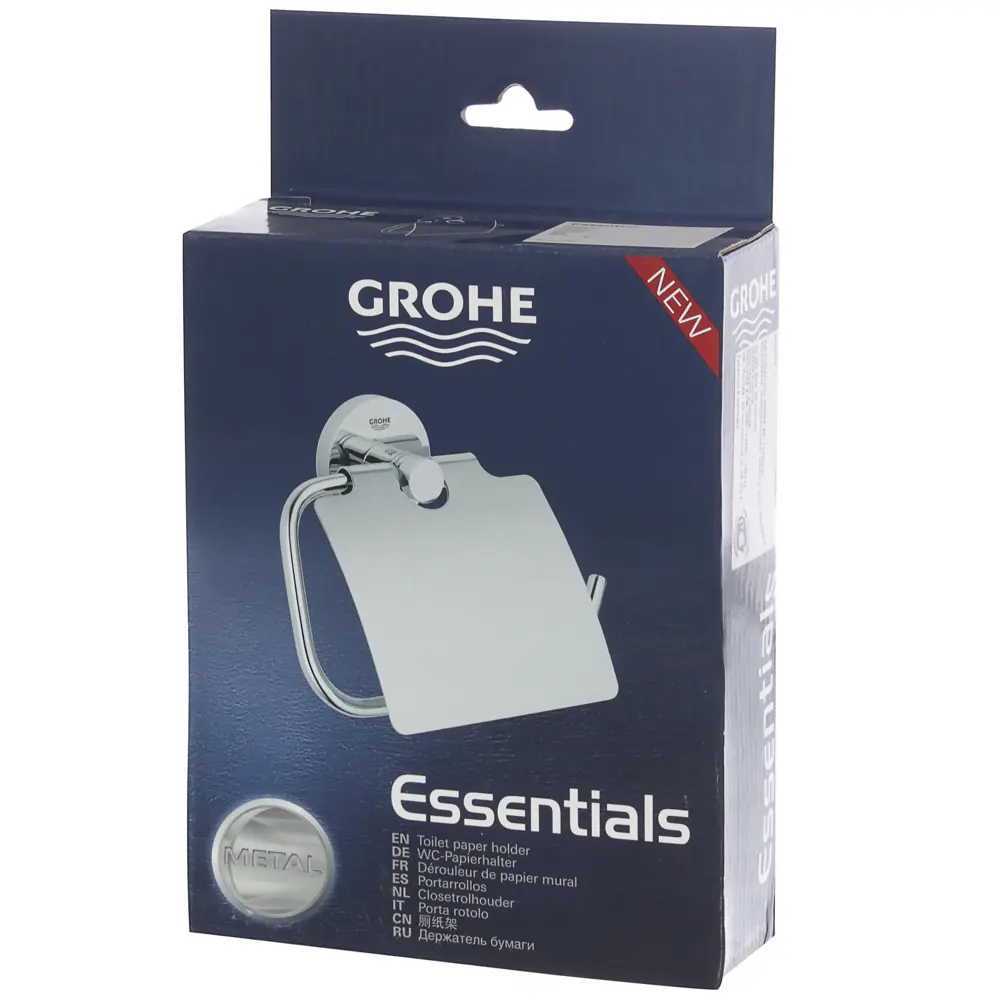 Держатель для туалетной бумаги с крышкой Grohe Essential 40367001 Essentials STLM-2074882 - Вид №1
