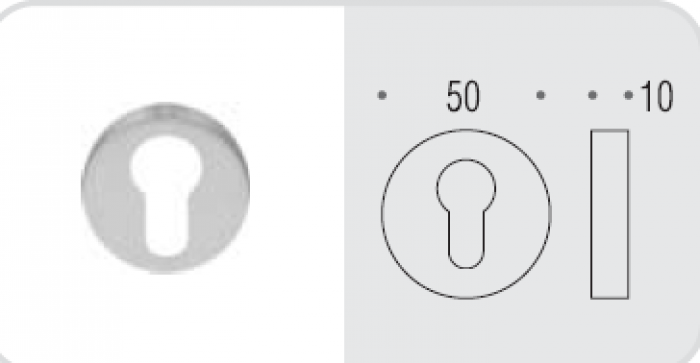 CD43GB.OL Накладка под цилиндр Rosetta CD43 GB золото COLOMBO BLAZER Colombo Design - Вид №1