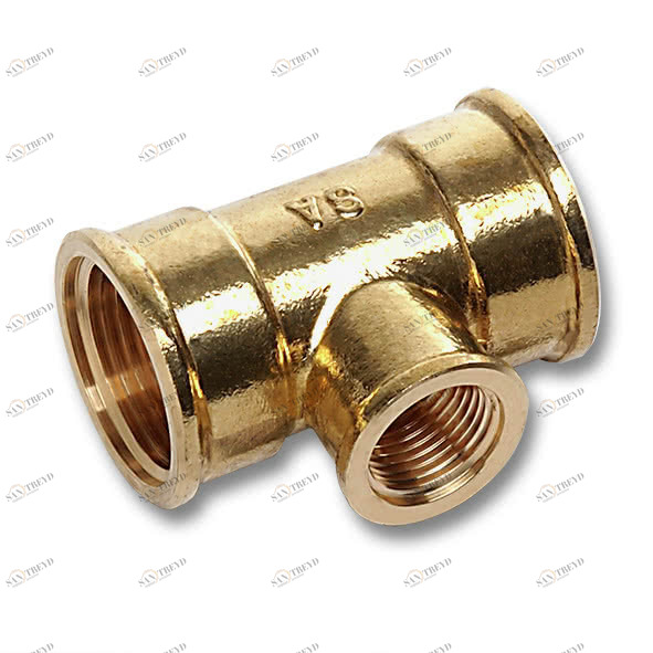 262611412R SANHA 626 тройник редукц., ВР латунь 11/4x1/2 мм 