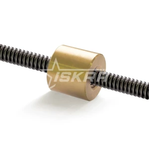 IS409 Гайка трапецеидальная (бронза) d=24 мм, шаг резьбы 5 мм (прав. резьба), LRM 24-5-D ISKRA