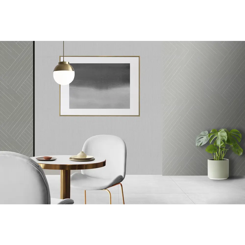 Флизелиновые обои Vog Collection Leo серые с полосами 1.06 м 89418757 STLM-1573354 - Вид №3