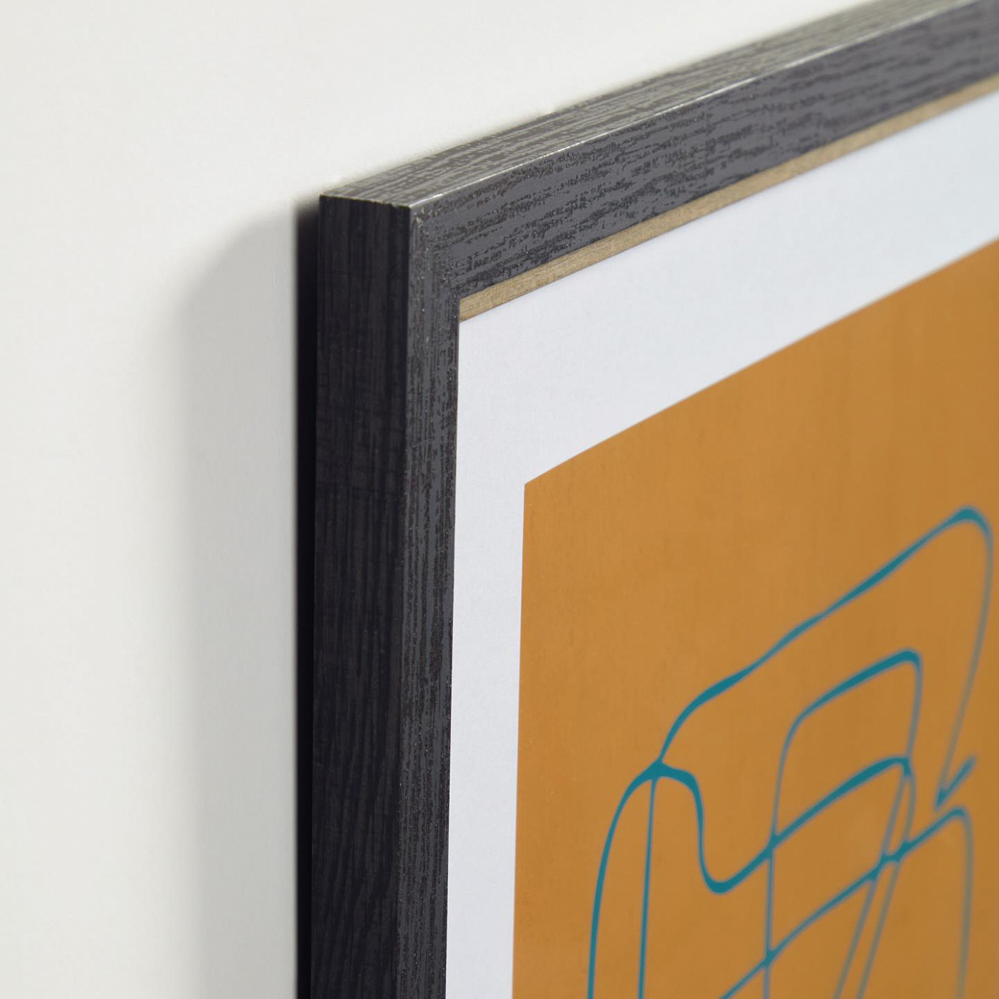 108076 Картина оранжевого цвета 50 x 50 см La Forma Lorelai  - Вид №1