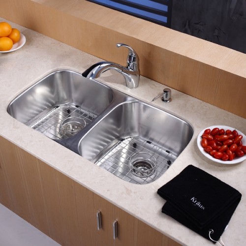 KBU22-KPF2210ORB-KSD30ORB Накладная раковина на столешницу  прямоугольная Krausru  - Вид №11