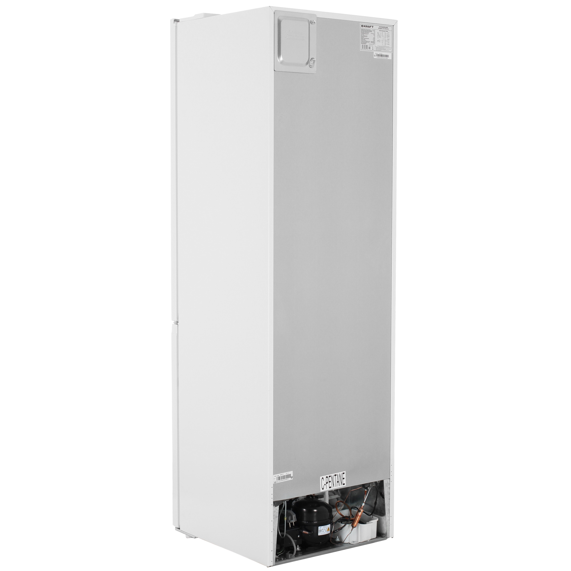 9069504 Холодильник с морозильником   KRAFT KF-NF291W белый STDN-0115542 - Вид №4