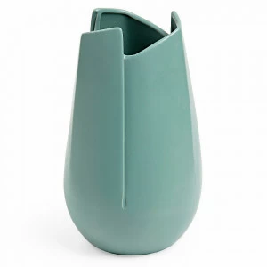 Ваза керамическая фигурная темно-зеленая 24 см Livingstone от La Forma LA FORMA LIVINGSTONE 343217 Зеленый