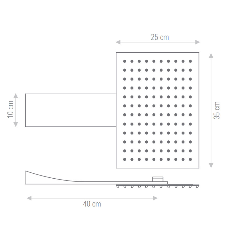 A563XRR Душевая лейка  DANIEL RUBINETTERIE Wellness - Вид №1
