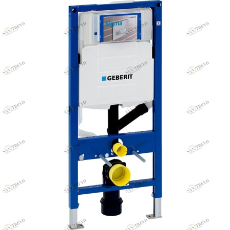 GEBERIT 111.370.00.5 Инсталляция Geberit Duofix для подвесного унитаза, 112 см, со смывным бачком скрытого монтажа Sigma 12 см, для системы очистки воздуха с помощью фильтра 