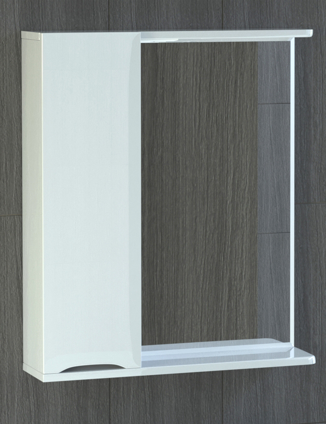 Зеркало Minor 600 лев.600⨉150⨉700 мм белый VIGO sun-id-665383 - Вид №1