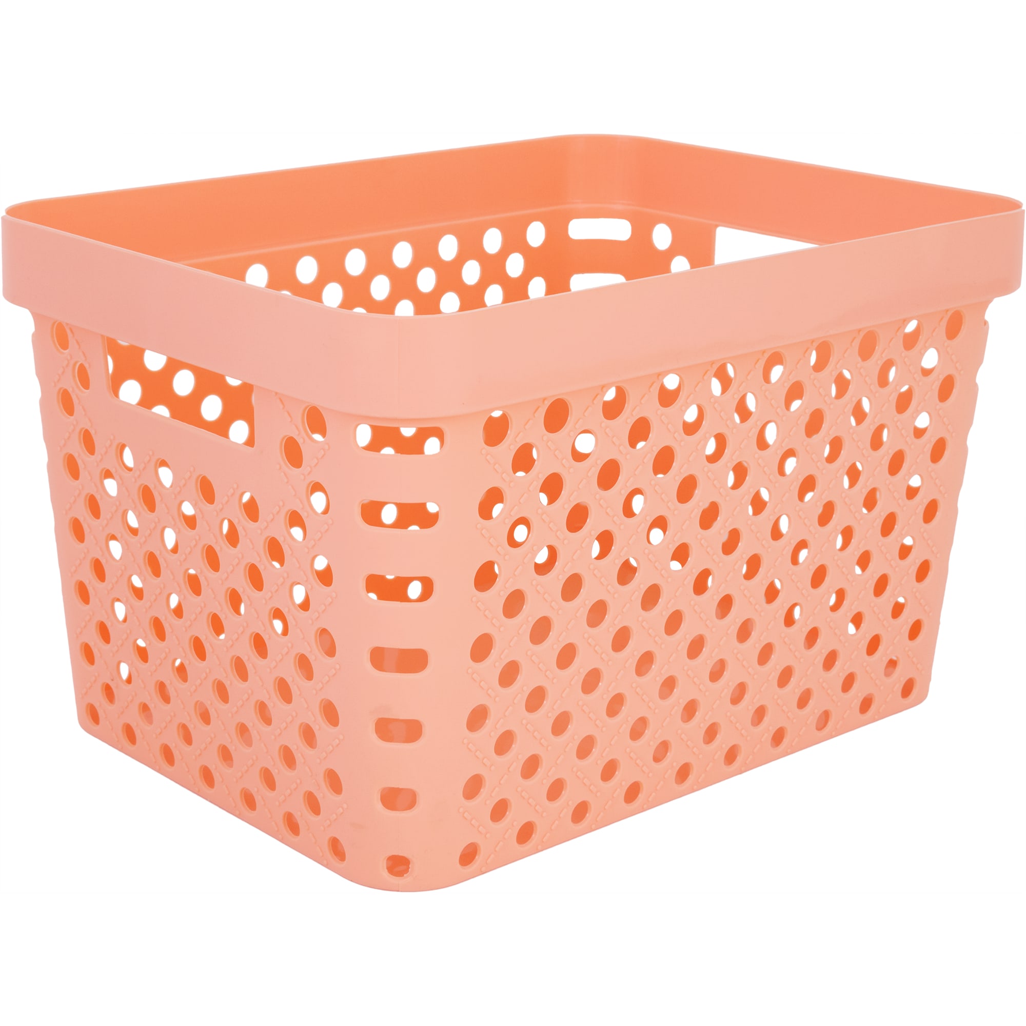 82999629 Корзина Eternity, 360x270x220 мм, 17 л, полипропилен, цвет коралловый Santreyd 