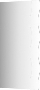 CZ 80-200-160 Зеркало со шлифованной кромкой и декоративной накладкой Волна FBS Prima