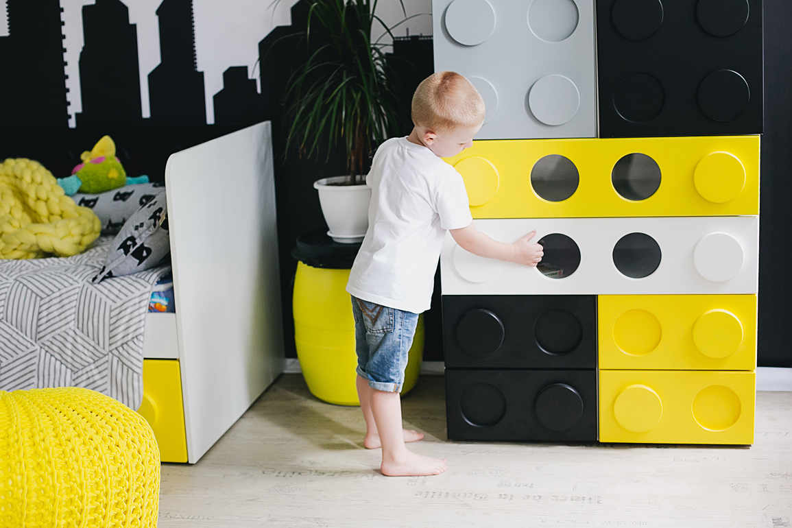 Комод детский малый с 2 ящиками и декором "Леголенд" МАНДАРИН ЛЕГОЛЕНД 178726 Розовый Santreyd  - Вид №8