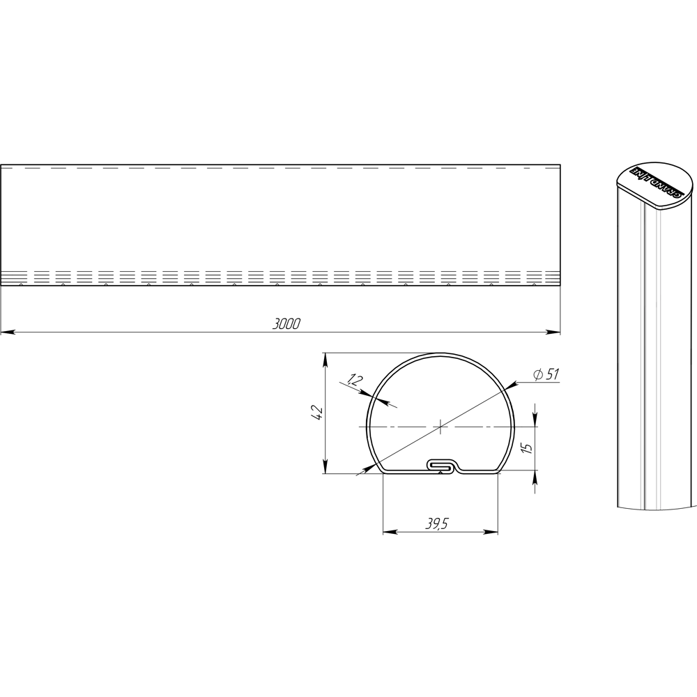 Столб ограждения Santreyd RAL 6005 для надежных заборов 84834239 STLM-0055834 - Вид №4