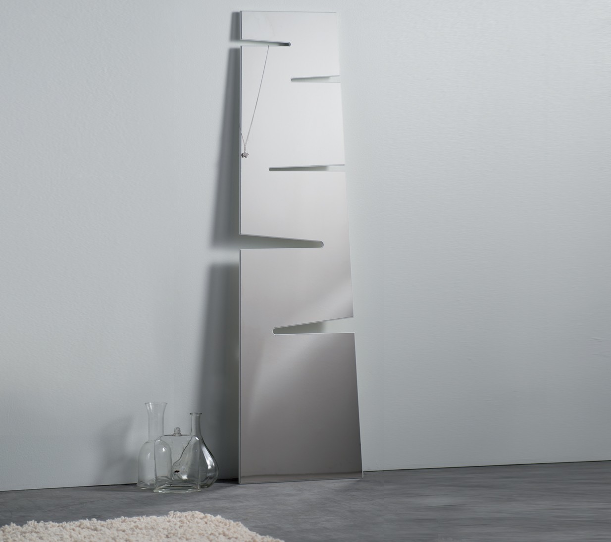 Ex.T Lean mirror Зеркало и вешалка для полотенец EXLEANMIR/BI  - Вид №1