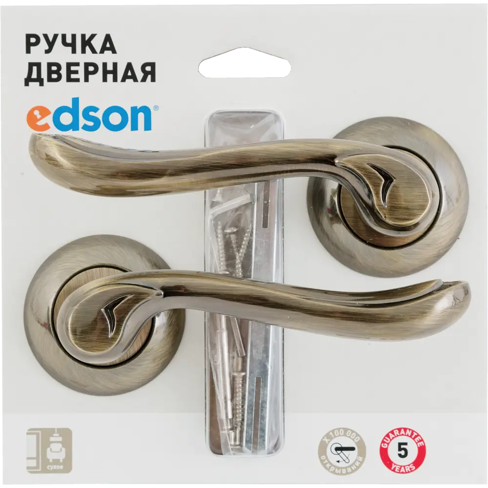 Дверные ручки Edson 24-10 без запирания, цвет бронза 84803857 STLM-2012379  - Вид №3