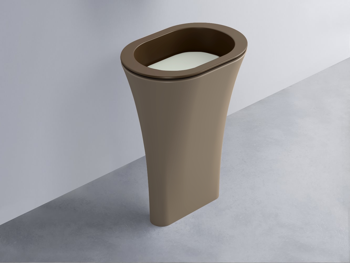 AMLA65-CA+AMPILO-PM+AMCOLO-AN Раковина Amedeo Ovale отдельностоящая cielo Enjoy + Amedeo Ceramica Cielo
