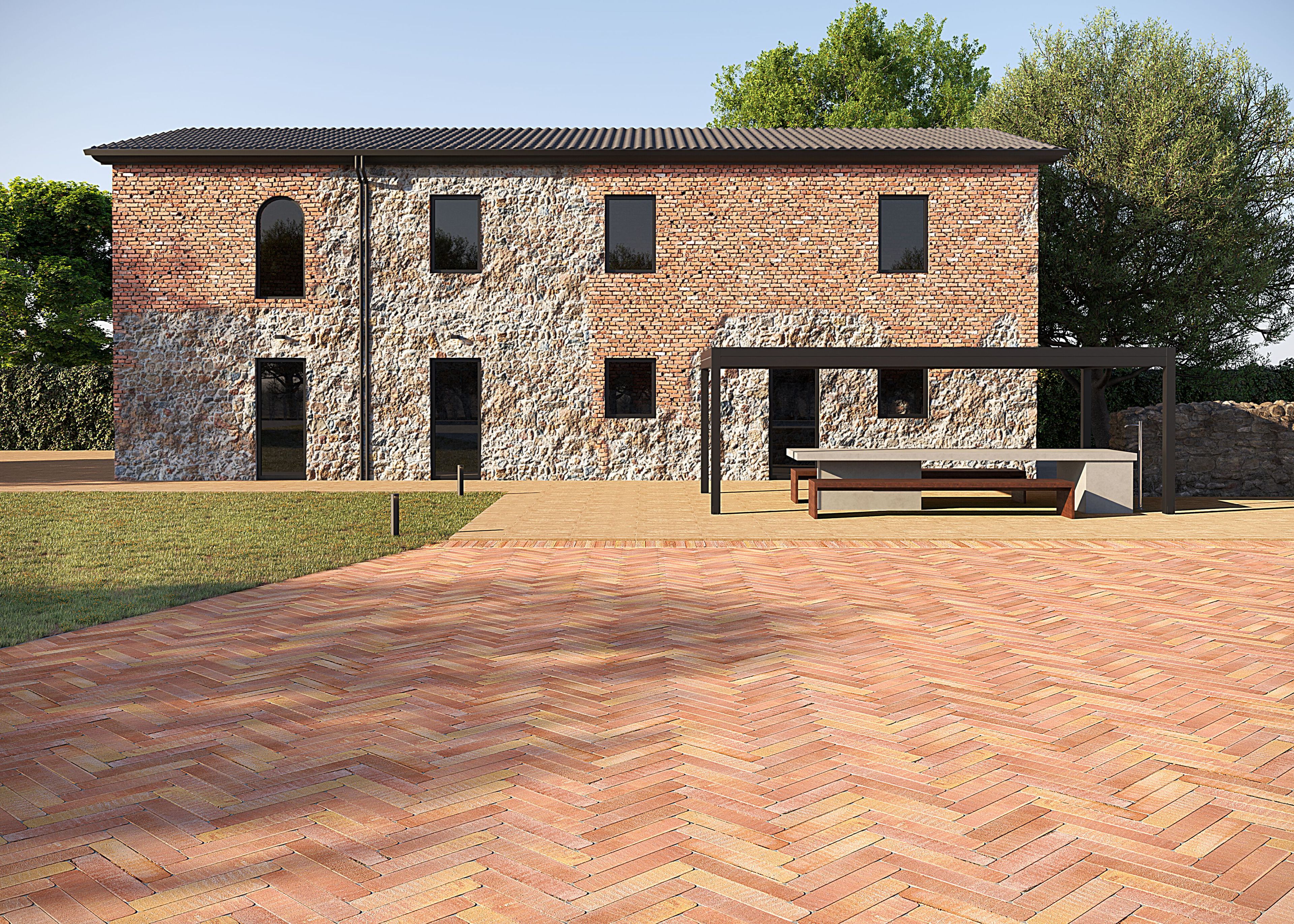 Твердый самоблокирующийся античный эффект FAVARO1 Via Veneto ARCH-00016145 - Вид №3