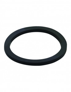 014200 005 01  Плоская прокладка для гайки 1 "1/2, 45 x 37 x 3 мм, черный эластомер, 2 шт. Valentin Чернить