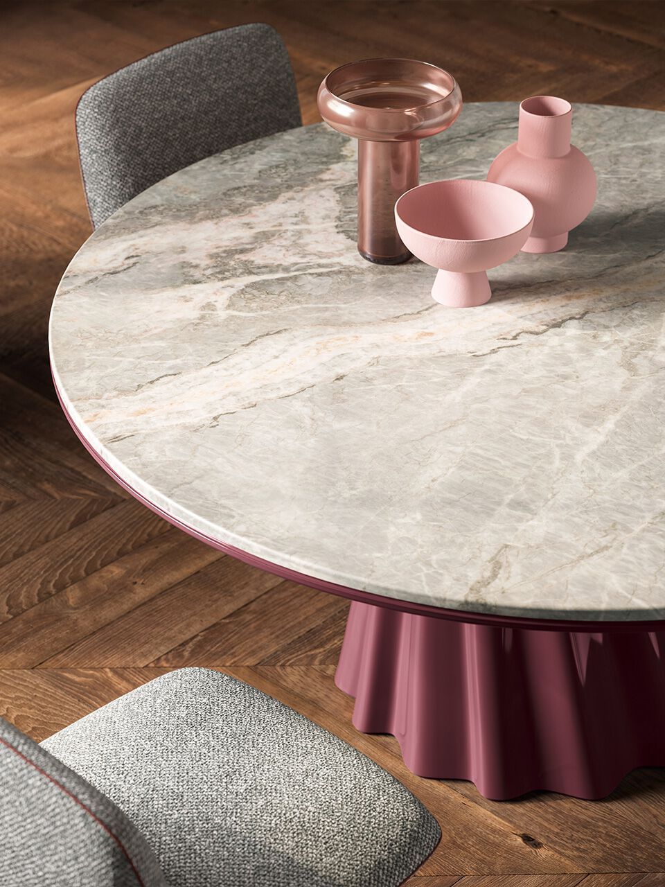 Круглый стол со скульптурным основанием Pianca ONDA INDOOR ARCH-00092893 - Вид №4