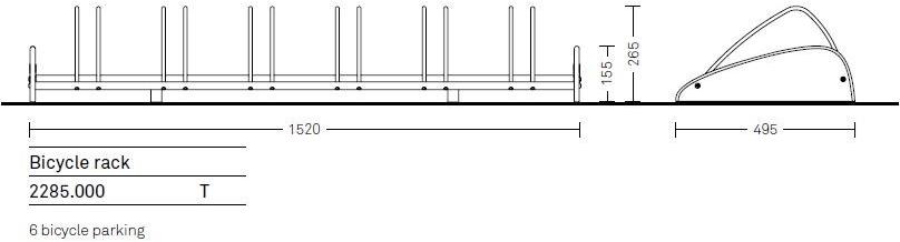Neri Крепление для велосипедов из чугуна Idesia 2285  - Вид №3