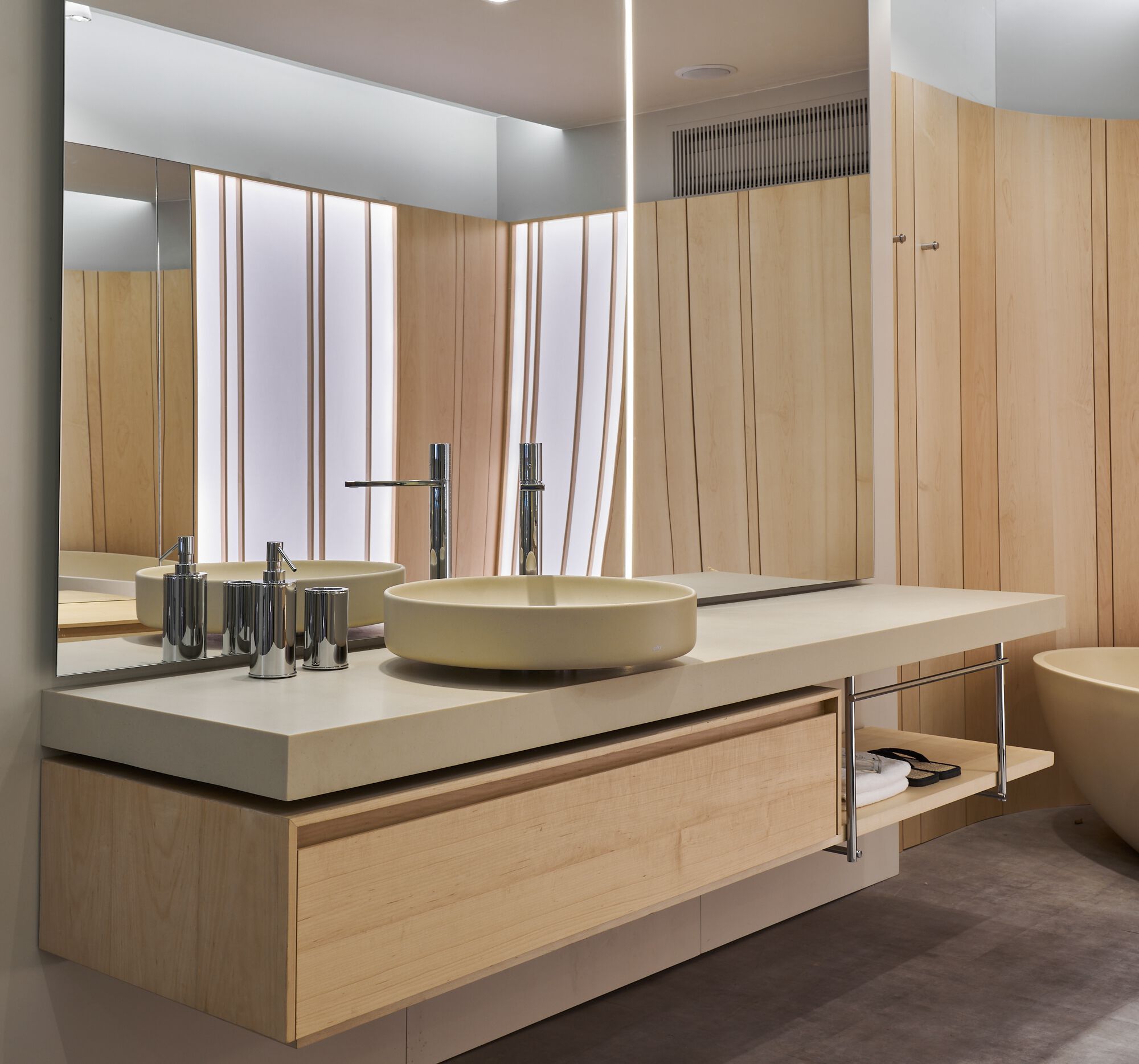 Круглый умывальник из смолы Vallvé NILO ARCH-00008177