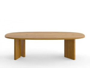 Овальный дубовый обеденный стол