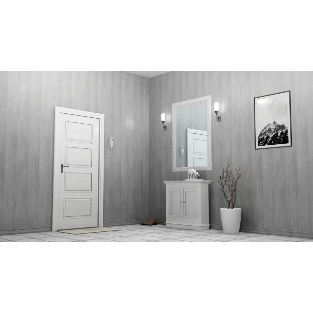 Комплект панелей ПВХ Элементы 8 мм 2700х250 мм 1.35 м² 2 шт 82572150 STLM-2016231 КРОНАПЛАСТ  - Вид №4