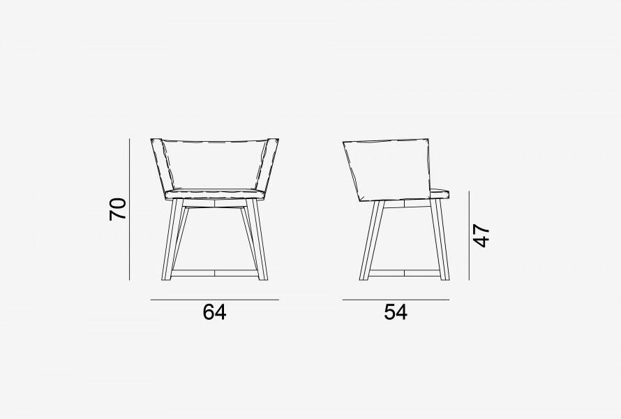 Gervasoni Кресло со съемным чехлом из ткани Gray sun-id-1357196 - Вид №4