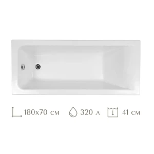 91590798 Прямоугольная ванна Lesan Мадагаскар 180*70 LS/B-MADAGASCAR180 акрил 180x70см STLM-1480377