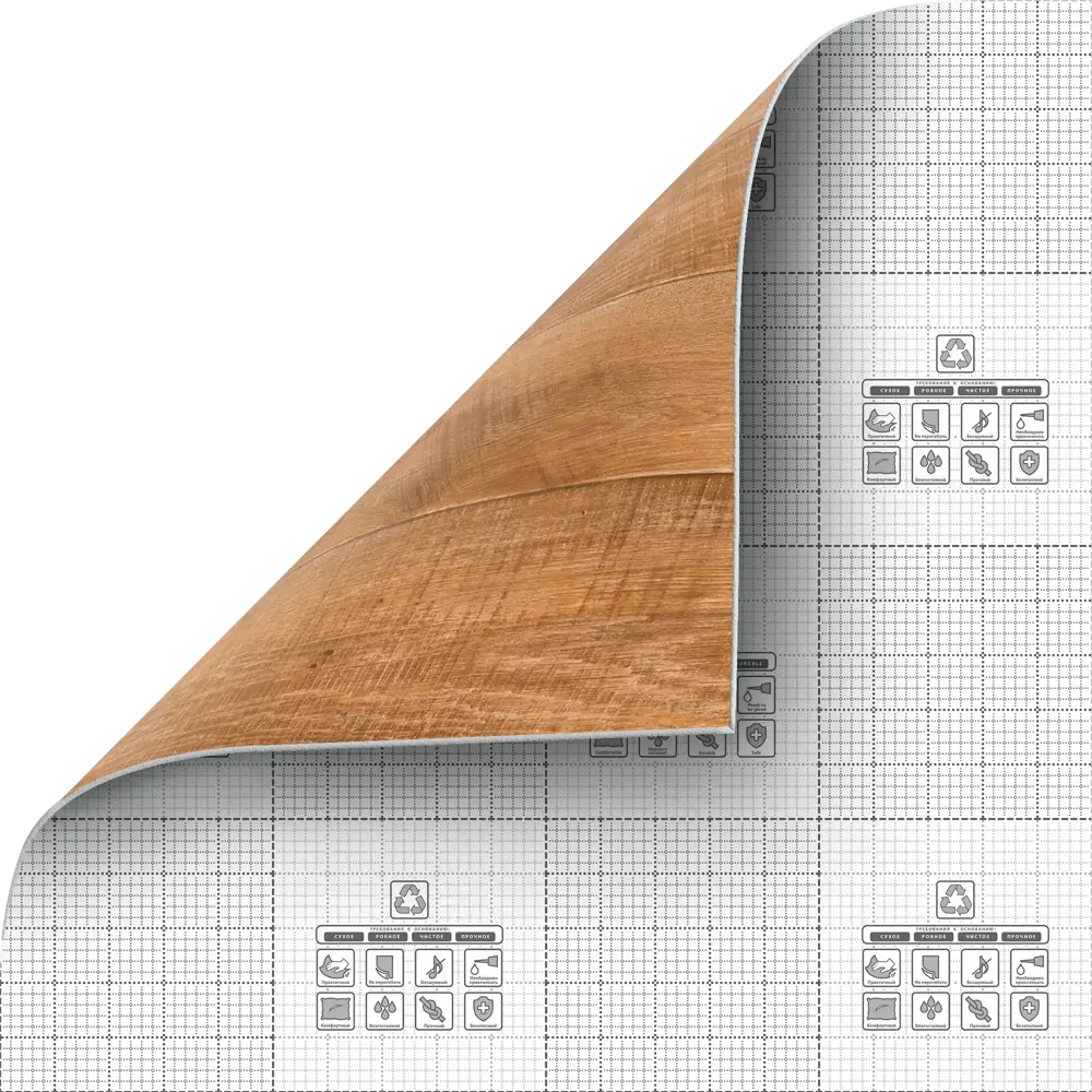 Линолеум полукоммерческий KREAFORTA «Катанга» 2 м - коричневый под дерево 89427485 STLM-1577640 - Вид №4