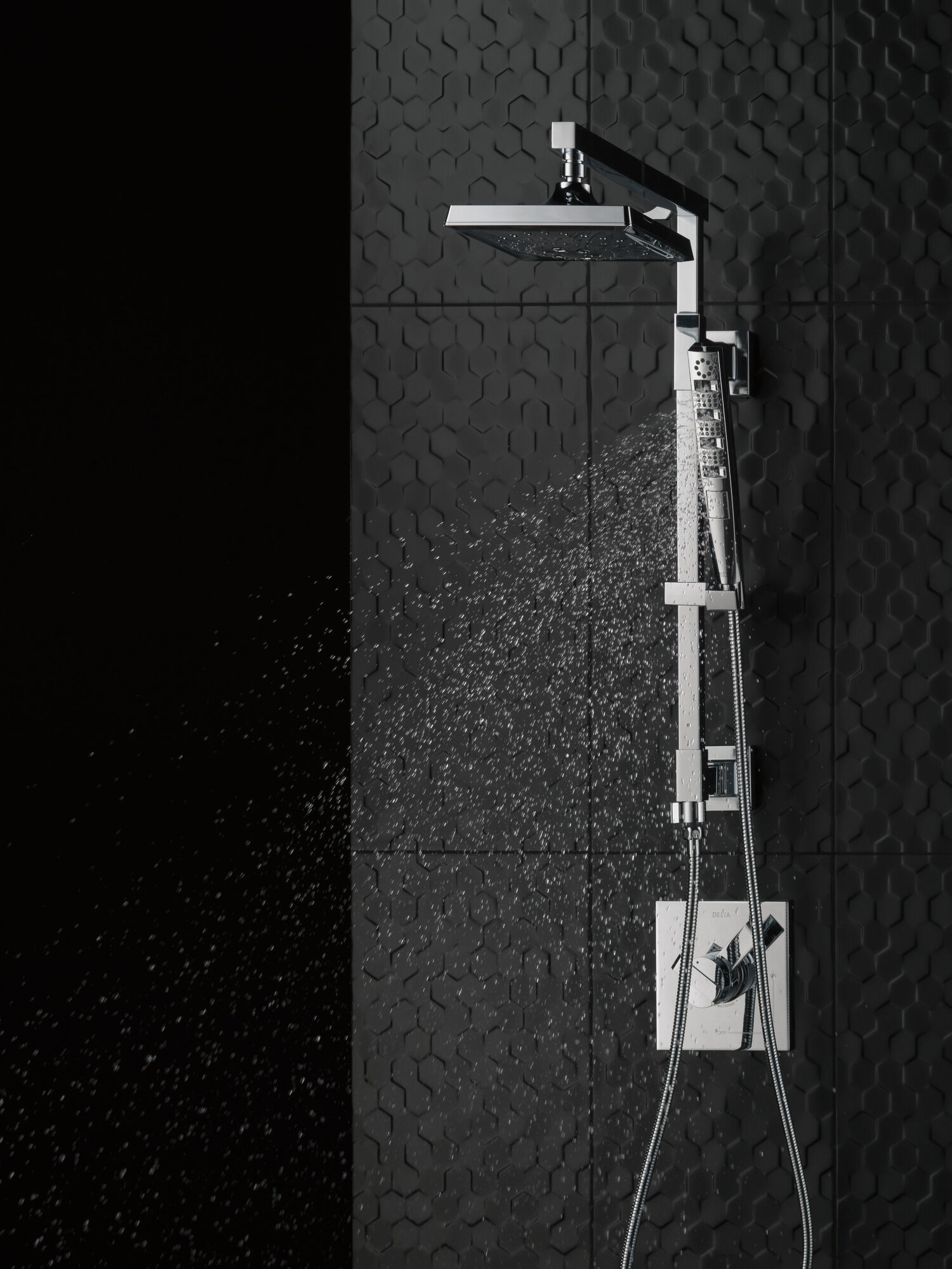 59140-PK H2Okinetic® Ручной душ с 4 режимами Delta Faucet Universal Showering Хром  - Вид №5