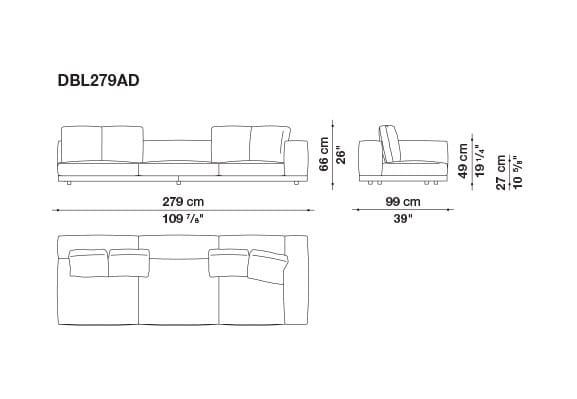 Кожаный диван B&B Italia док ARCH-00106863 - Вид №155