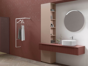 Подвесной умывальник с ящиками