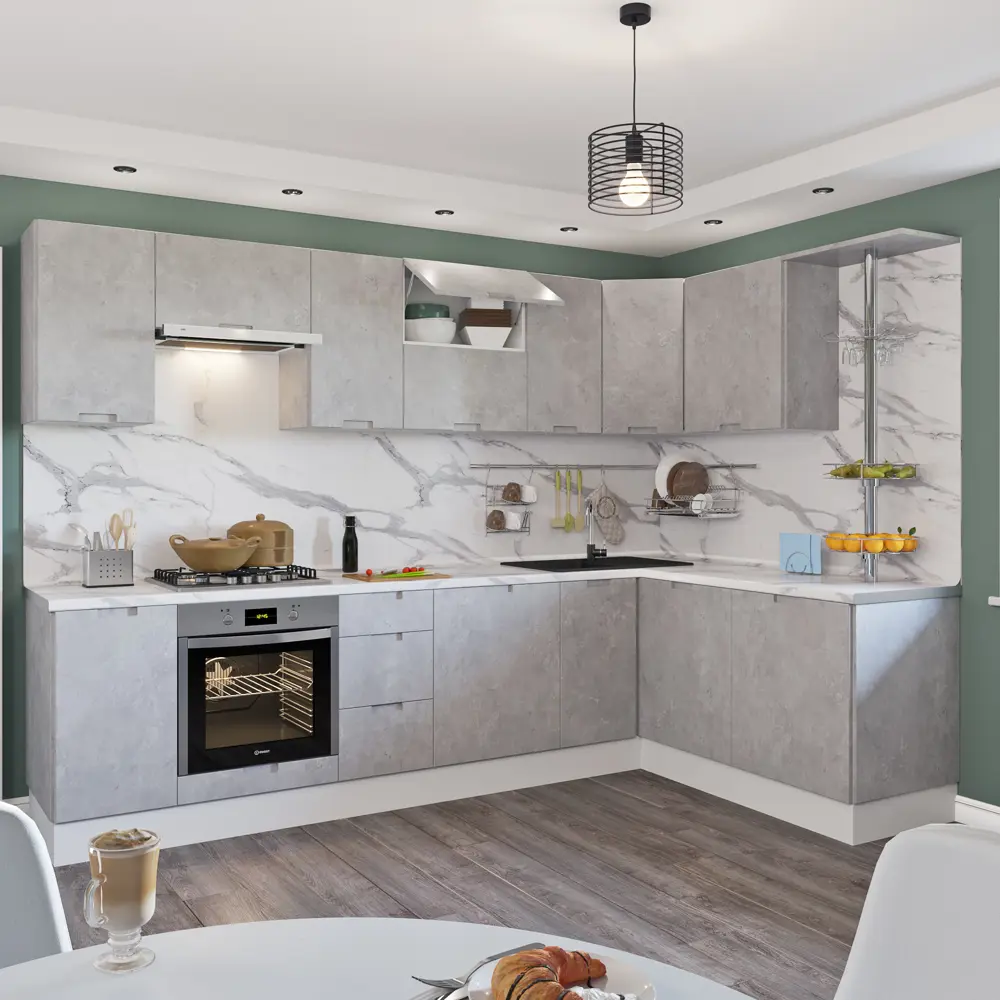 Дверь для ящика под духовку Delinia «Берлин» 60x10 см, МДФ, цвет серый STLM-2168526 - Вид №17