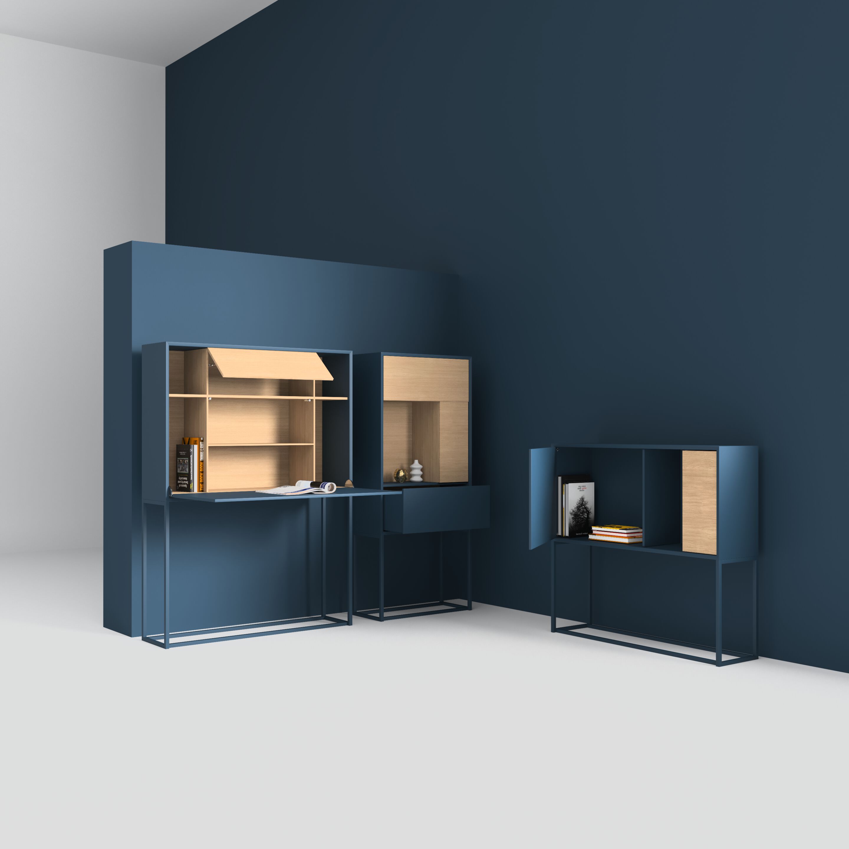 Деревянный шкаф с распашными дверцами FID Paris Nyte ARCH-00130992 - Вид №3