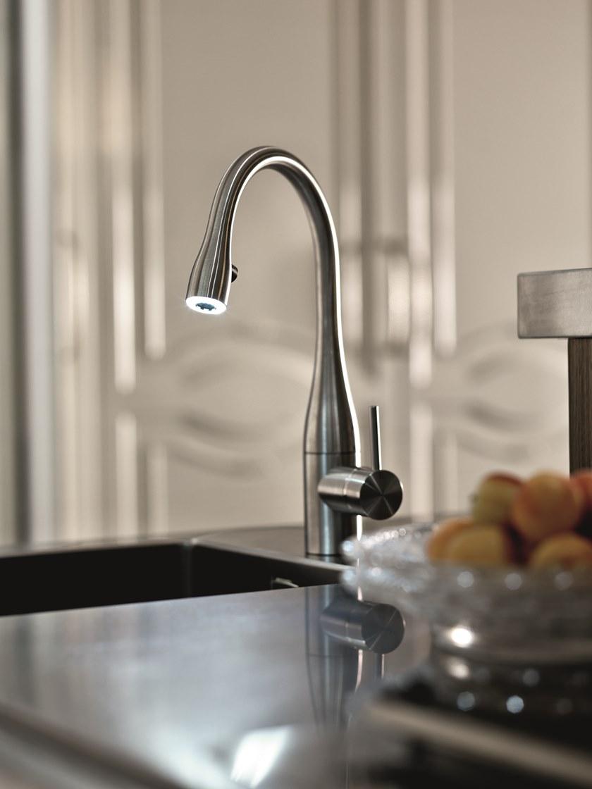 Martini Interiors Кухня из лакированного орехового дерева на заказ с островом sun-id-1386154 - Вид №4