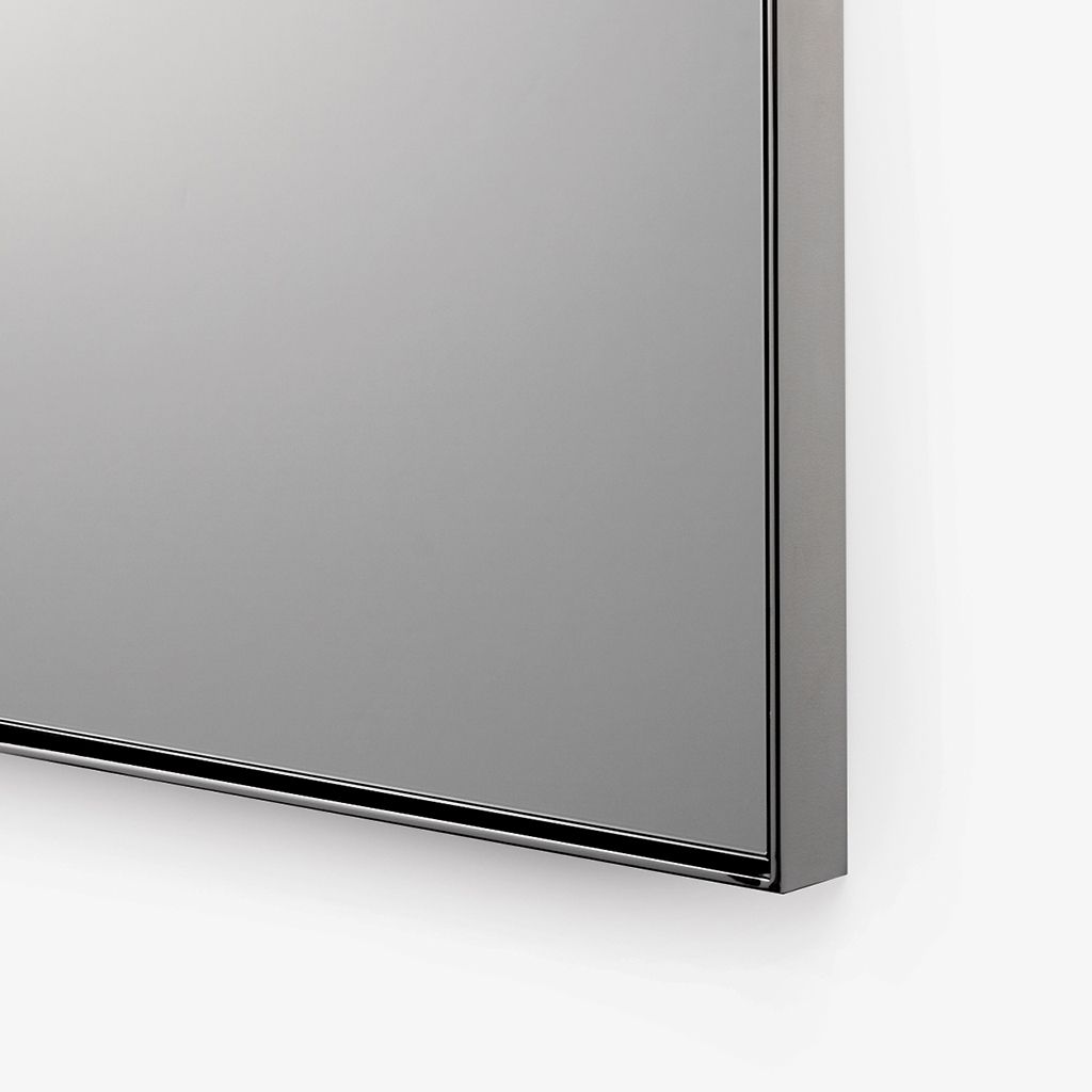 OPMR32 Прямоугольное настенное стационарное зеркало Opus Metal 25 "x 32 1/2" x 1 1/2 " Waterworks - Вид №1