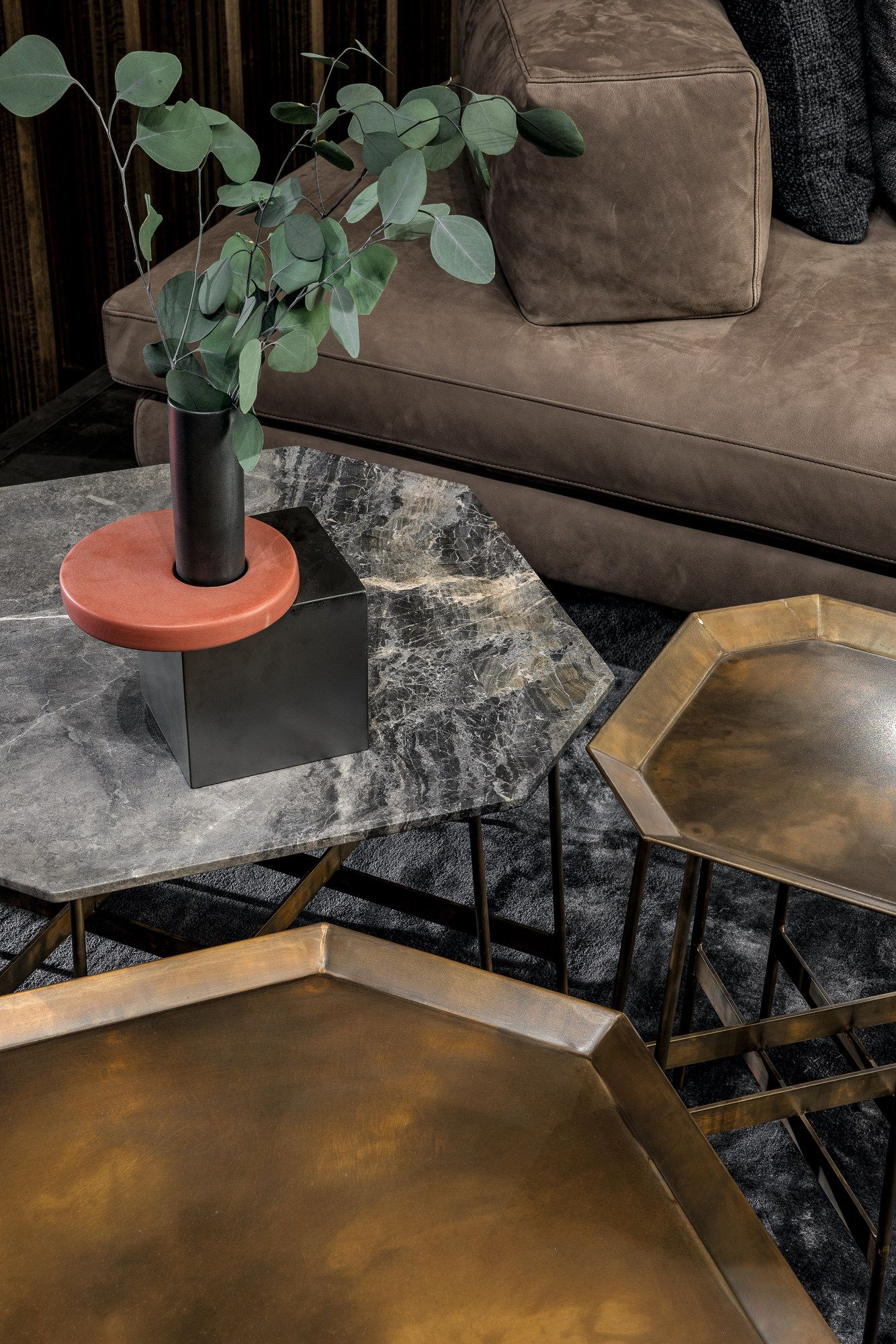 Каменный восьмиугольный журнальный столик Henge OCTAGON ARCH-00143202 - Вид №6