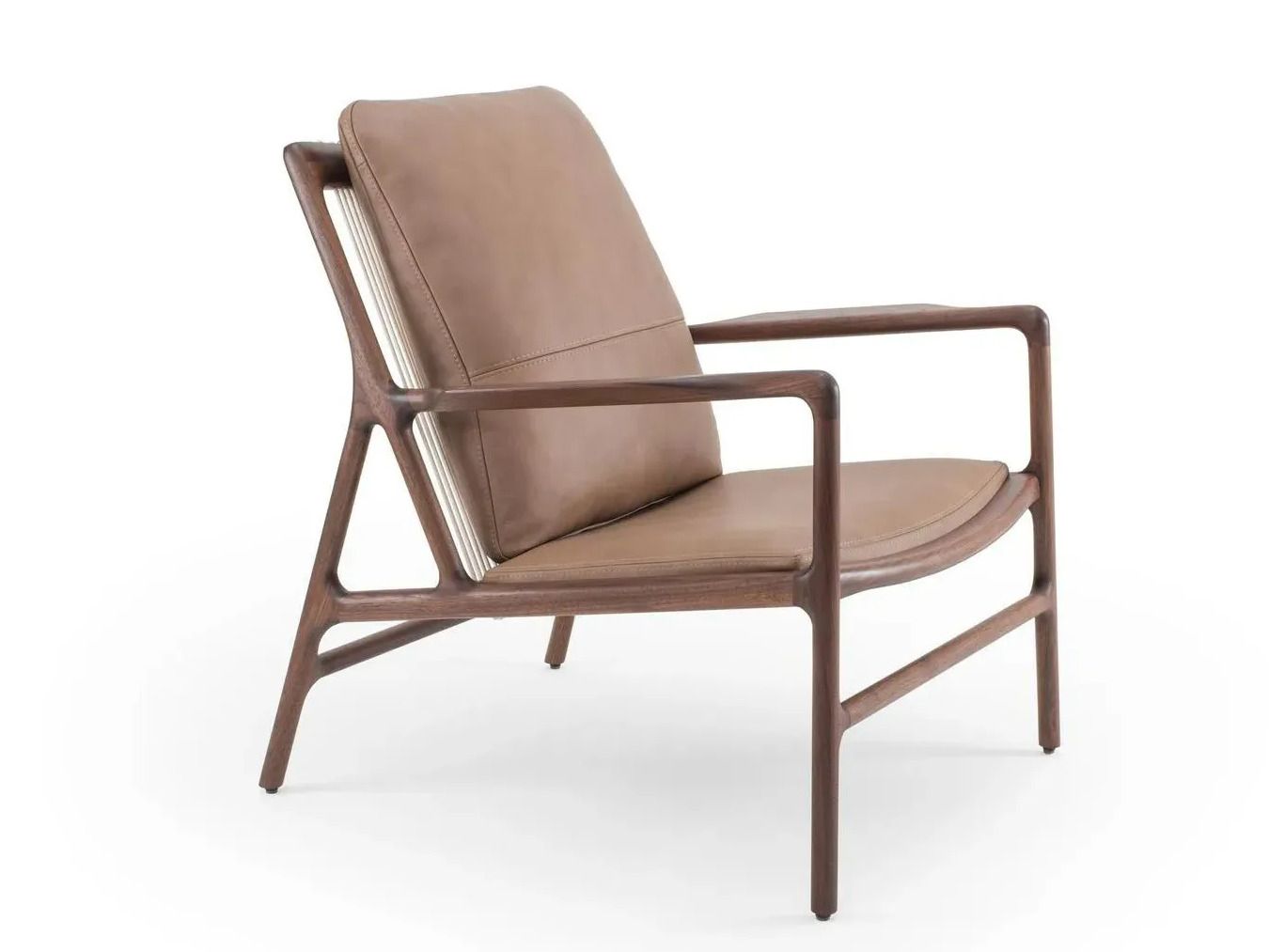 Кресло грецкого ореха с кожаной подушкой Gazzda Dedo ARCH-00023165