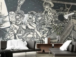 Tecnografica Водостойкие флизелиновые обои Andrea pazienza