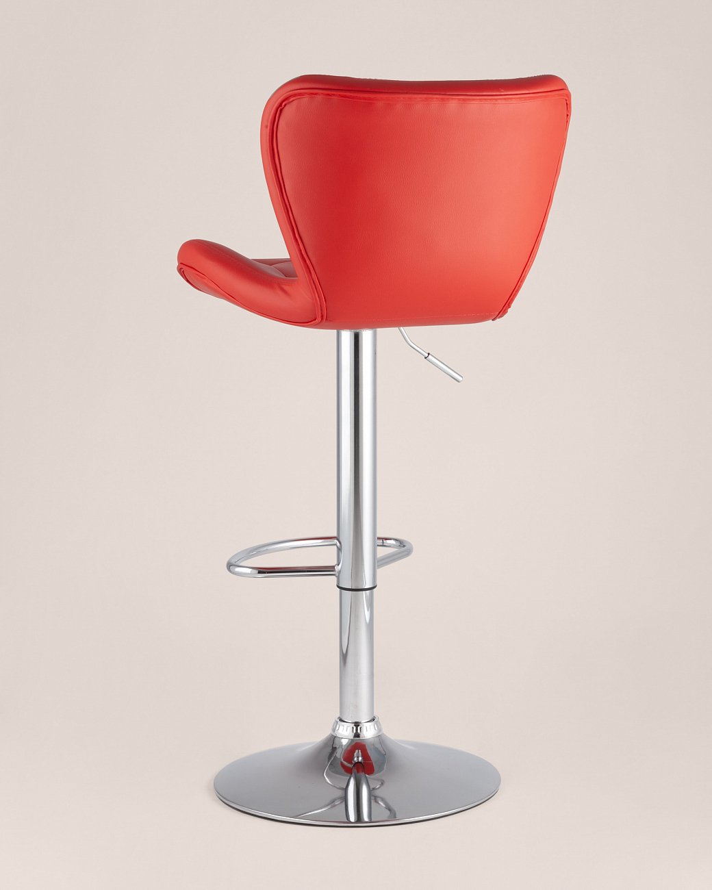 Стул барный со спинкой красный из экокожи Porsche STOOL GROUP  00-3945967 Красный  - Вид №3