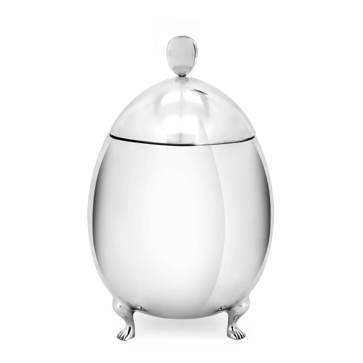 600331-02 ABHIKA КОРОБКА БОЛЬШОГО ЯЙЦА SILVER 