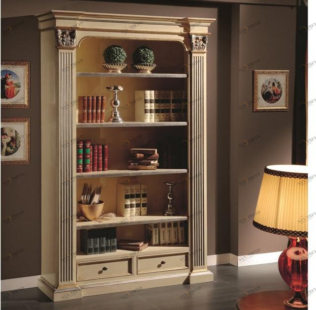 SCAPPINI & C Открытый деревянный книжный шкаф с ящиками 35th anniversary 2230