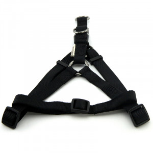 ПР0050100 Шлейка для собак 25мм (обхват 65-85см) черная Great&Small