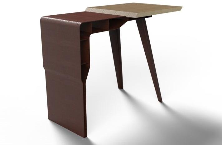 TrackDesign Консоль из стали и дерева с полками  Tt0677000  - Вид №5