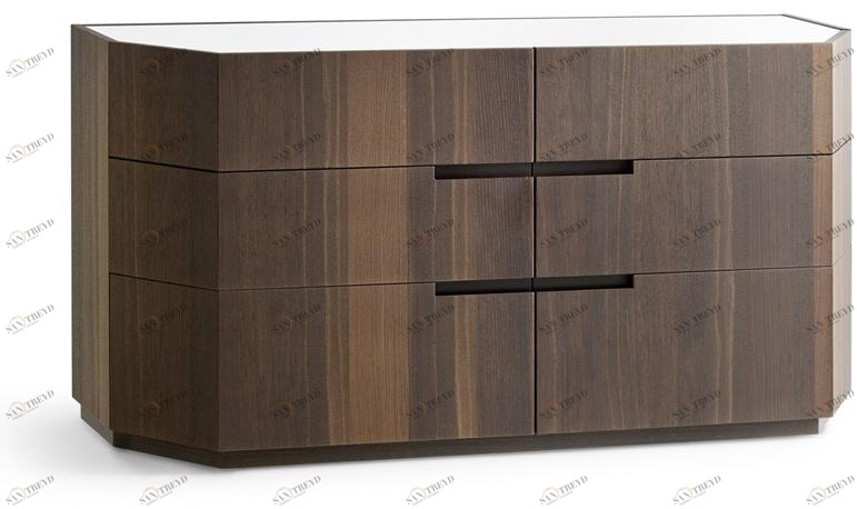 ZANETTE Комод из дуба со встроенными ручками Amos sun-id-1347234