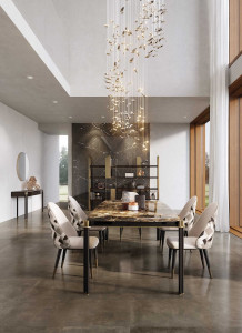 Деревянная прямоугольная консоль с ящиками