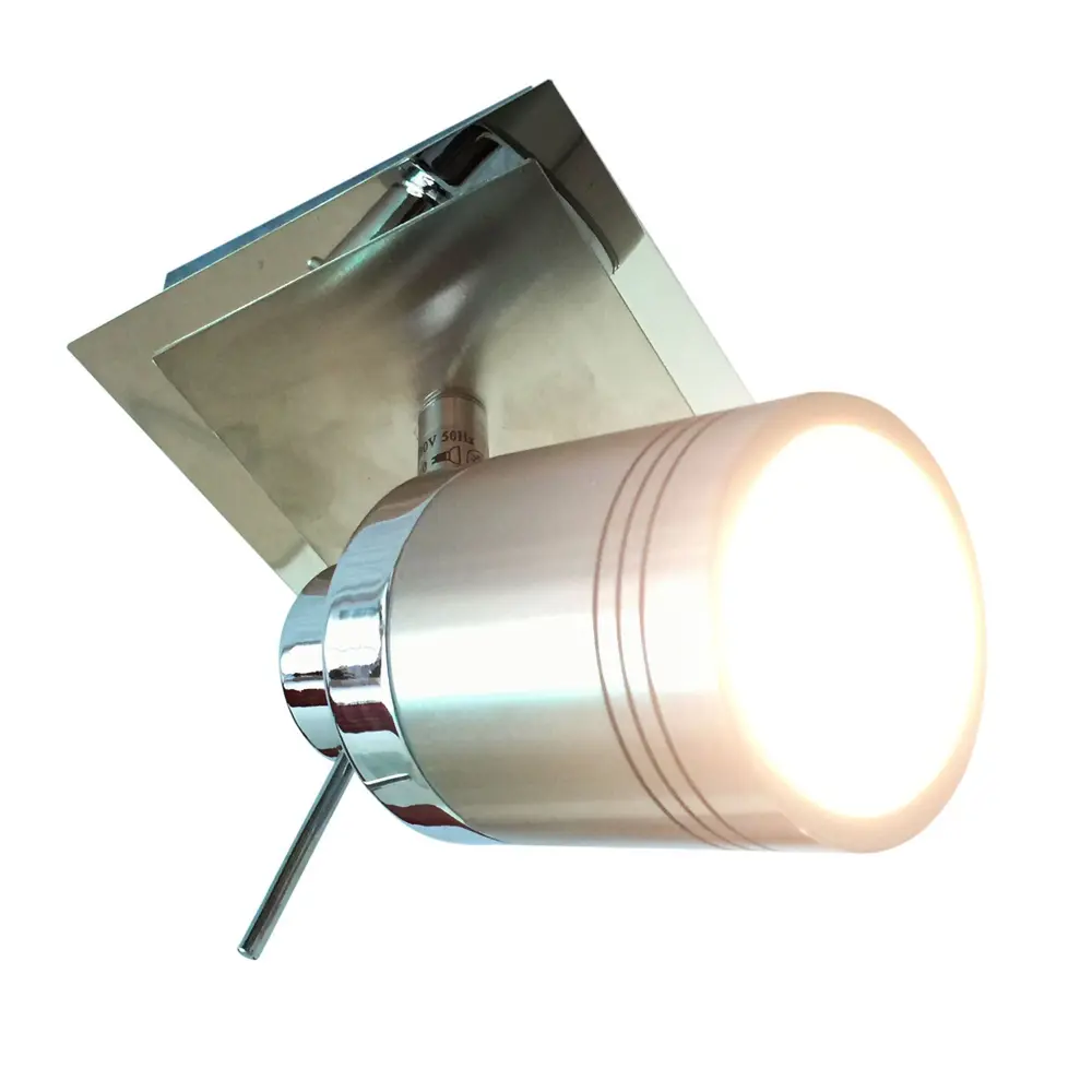 Светильник накладной Bergamo 1хGU10 IP44 цвет хром/никель Escada STLM-2093473 - Вид №4