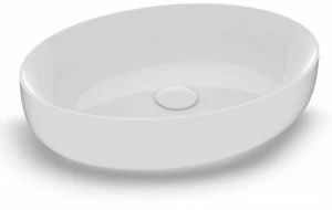 Met42060 Накладная раковина на столешницу  овальная Olympia Ceramica METAMORFOSI