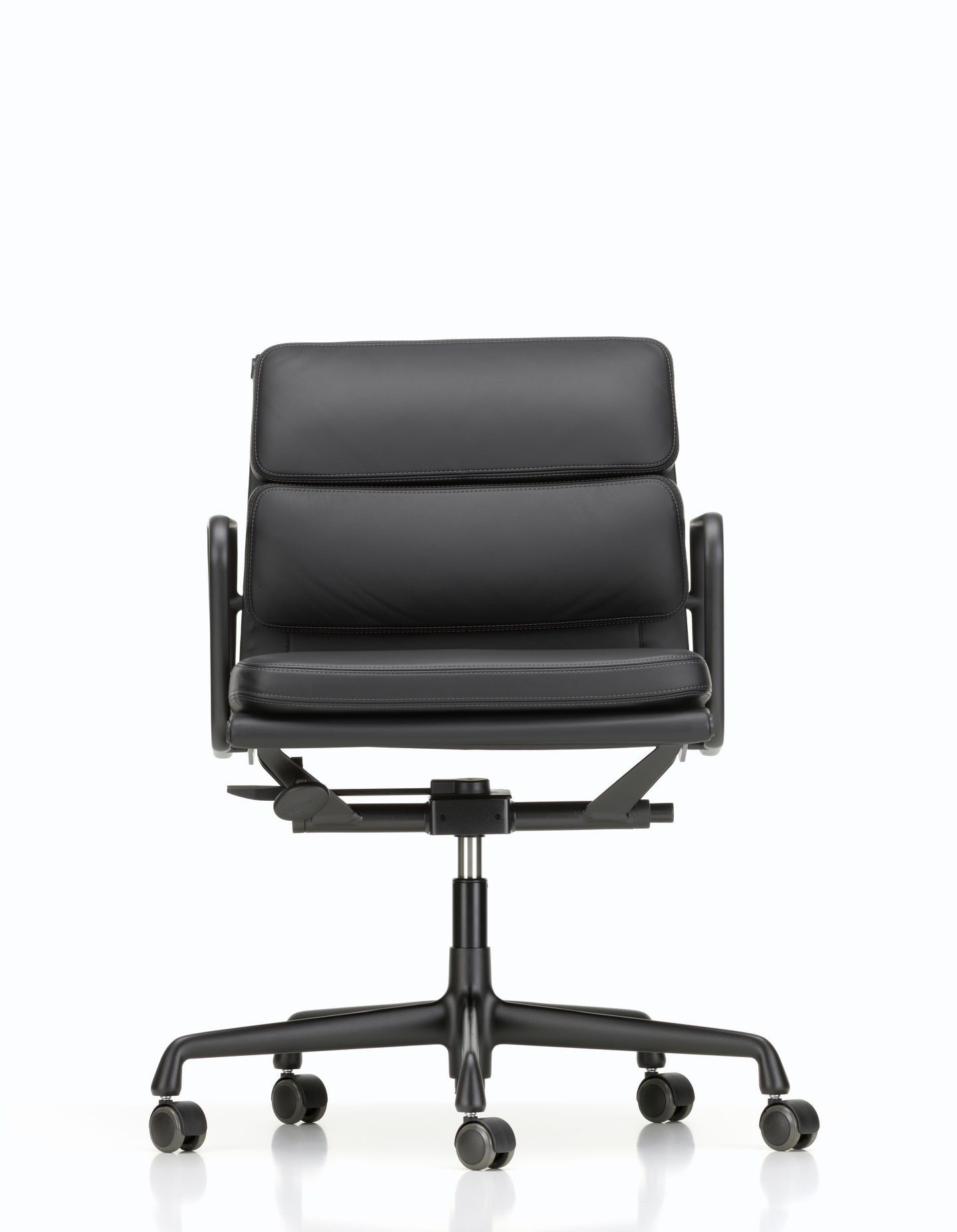 5 спиц подлокотник кожаный поворотный операционный офисный стул VITRA Eames Soft Pad Group ARCH-00124733 - Вид №24