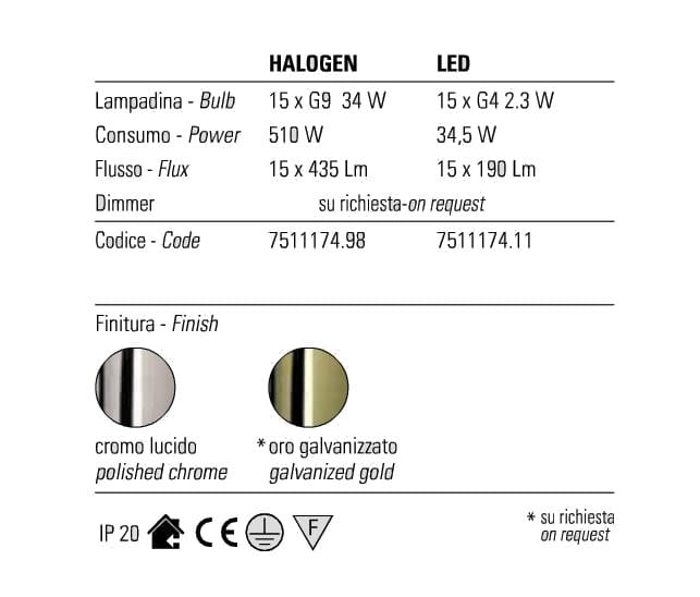 Торшер с кристаллами Vgnewtrend Arabesque ARCH-00032971 - Вид №8